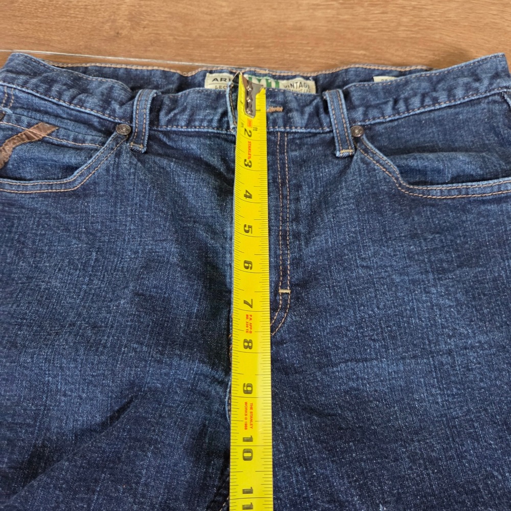 Ariat M1 Legacy Vintage Straight Leg Jeans Mens 33x30 Dark Wash Denim - Picture 6 of 8